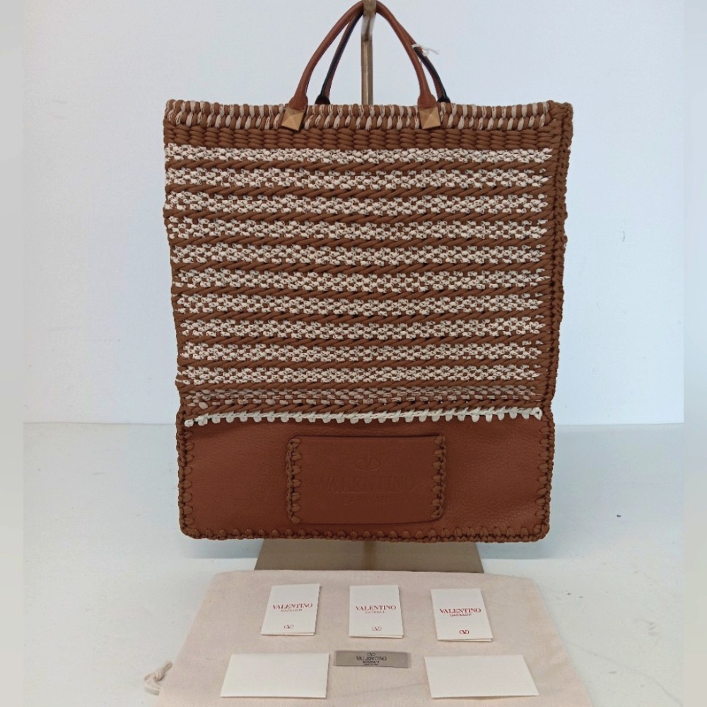 Valentino Garavani Men's Identity Woven Tote Bag